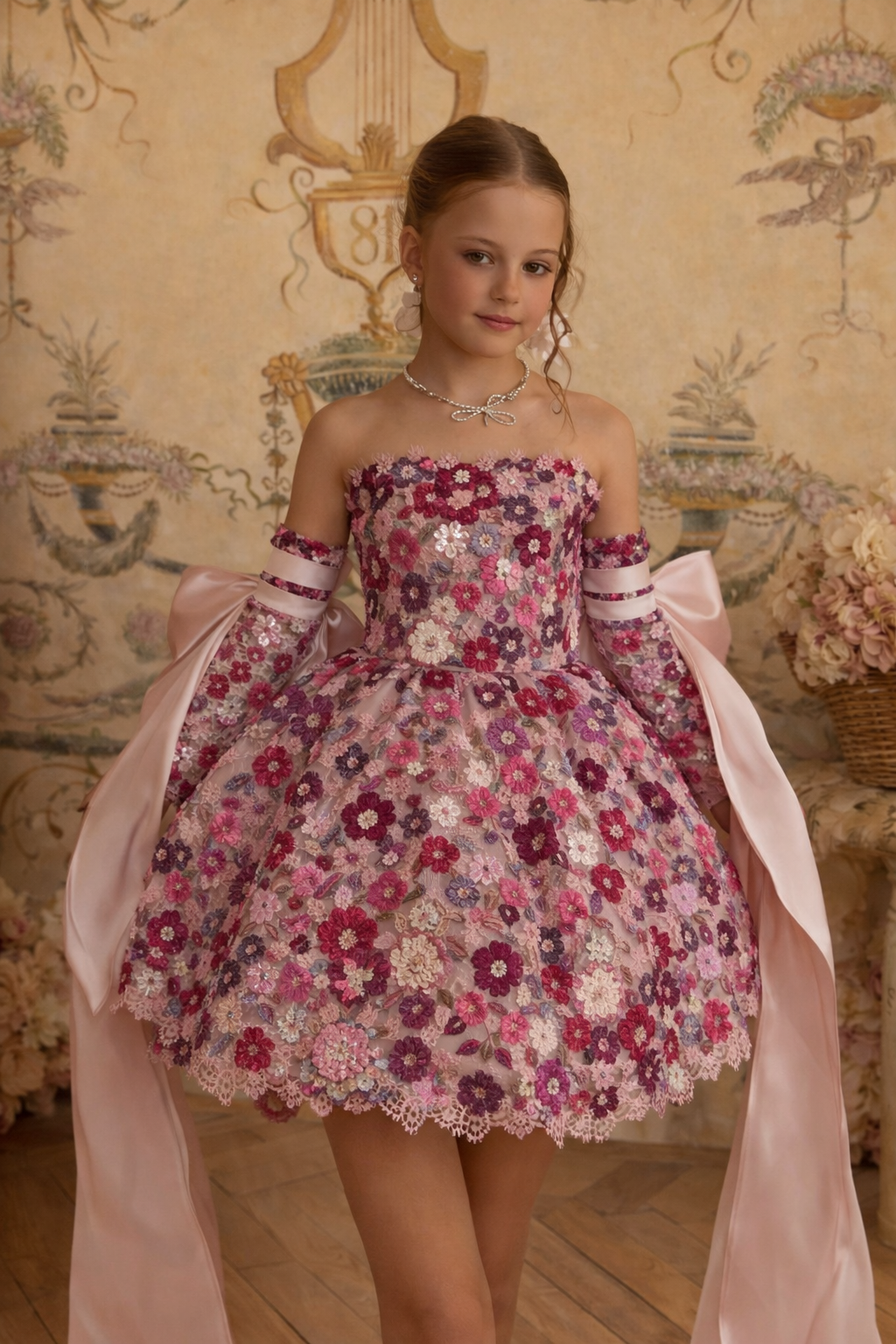 Floral Princess Party Dress for Girls