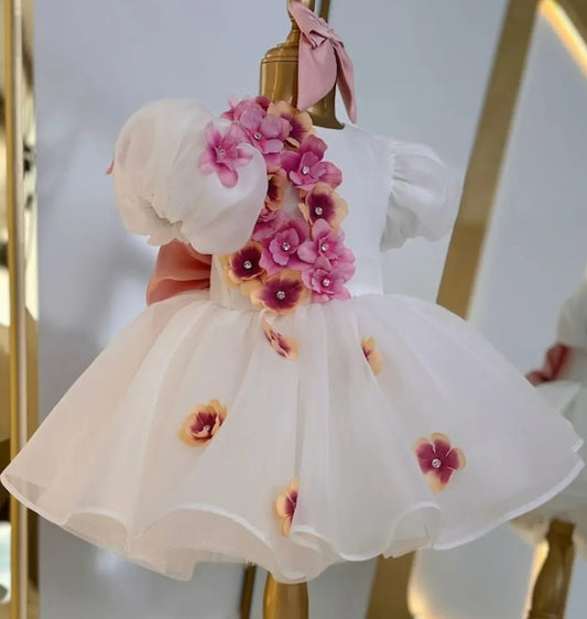 Puffy Flower Dress for Girls