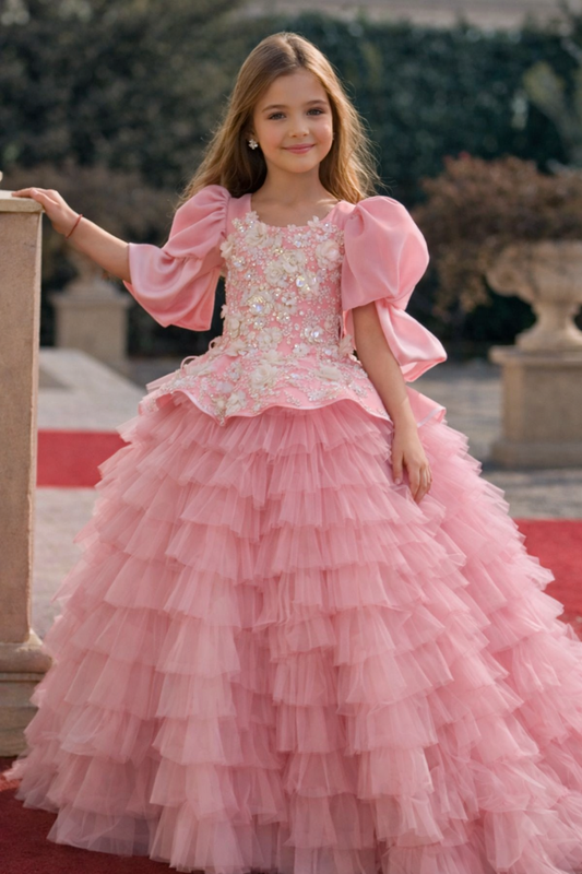 Princess Couture Dress with Lace 3D