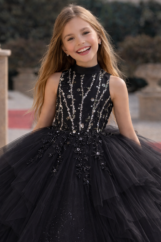 Midnight Elegance Couture Dress
